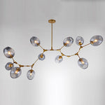 Nordic Branches Bubble Sputnik Chandelier 5 To 11 Lights Gold Finish