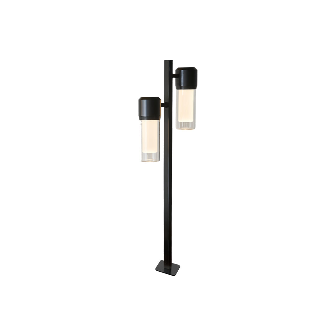 Modern LED Path Light with Clear Glass Shade for Garden Walkways