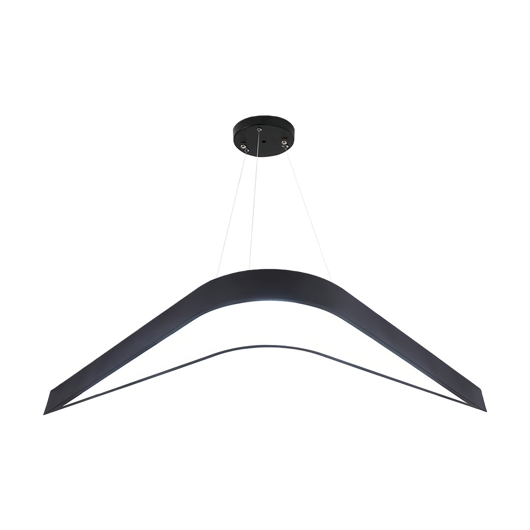 Swallowtail Wrought Iron LED Chandelier | Modern Geometric Pendant Light