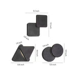 Geometric Outdoor Wall Sconce in Black Aluminum, IP54 Waterproof LED