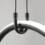 Modern Ring Linear LED Pendant Light for Dining Room and Kitchen Island