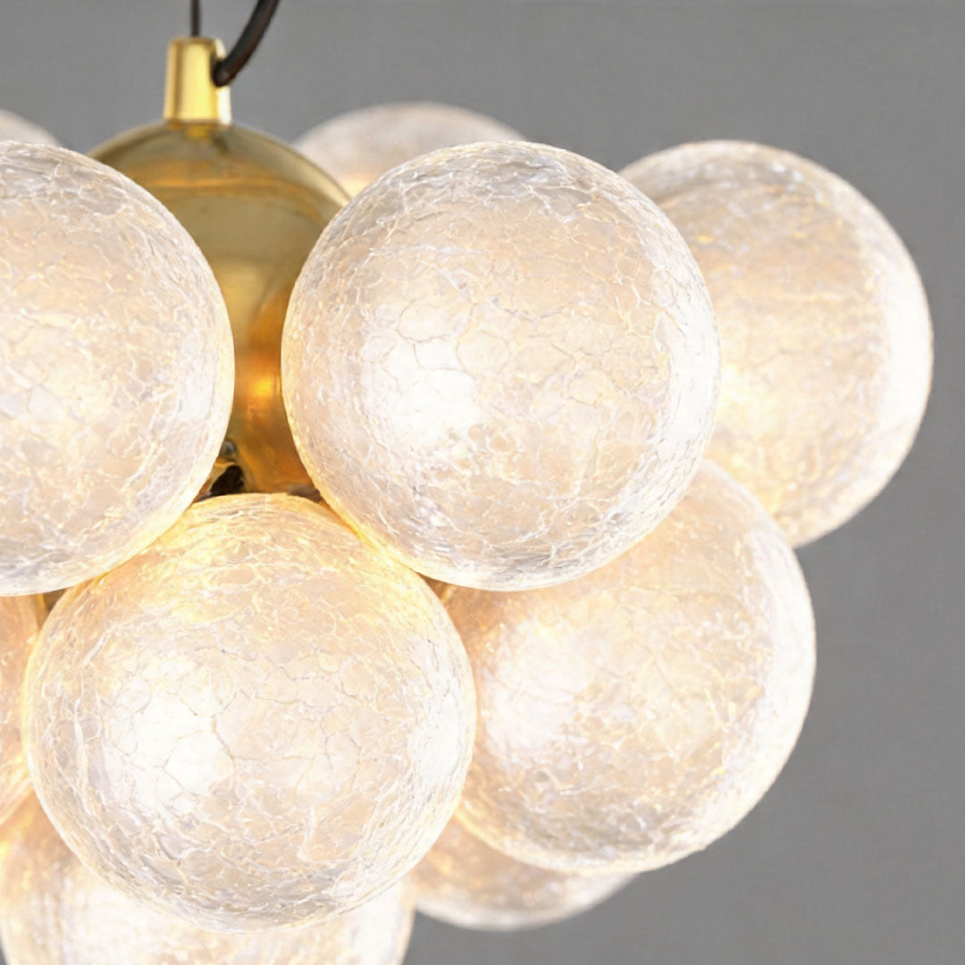 Lumina Glass LED Flush Mount Ceiling Light in Gold and White