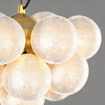 Lumina Glass LED Flush Mount Ceiling Light in Gold and White