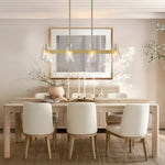 Modern Copper Chandelier with Acrylic Shades for Dining and Living Spaces