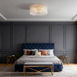 Lumière Copper Glass Flush Mount Ceiling Light