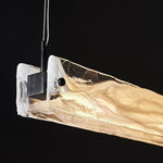 Italian Minimalist Glass Pendant Light for Kitchen Island