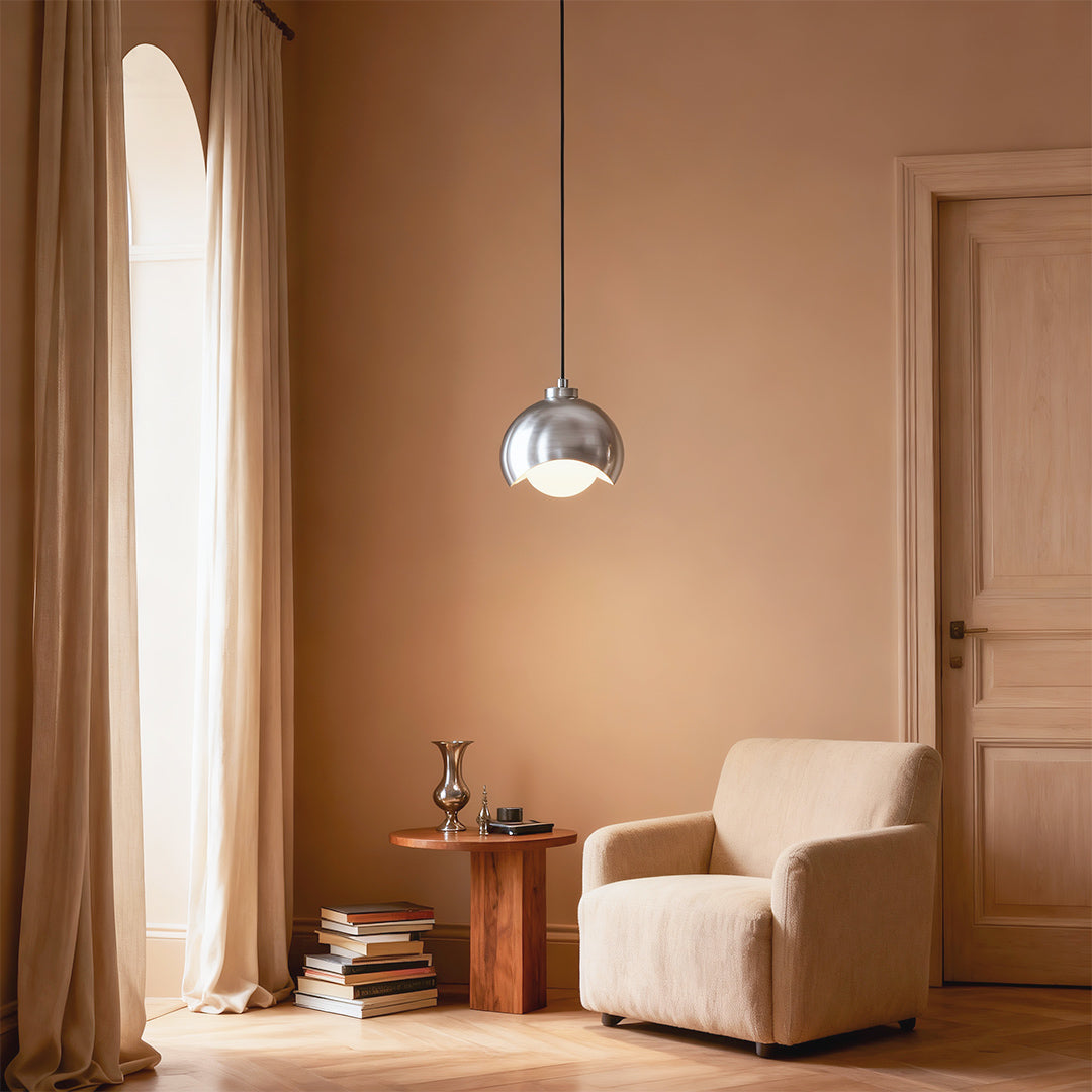 Nordic Brass Glass Pendant Light for Dining Room and Living Room