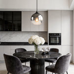 Lumina Glass Globe Pendant Light – Modern Single-Ball Ceiling Lamp for Dining & Living Spaces