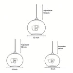 Lumina Glass Globe Pendant Light – Modern Single-Ball Ceiling Lamp for Dining & Living Spaces