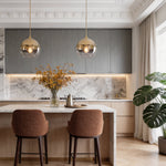Lumina Glass Globe Pendant Light – Modern Single-Ball Ceiling Lamp for Dining & Living Spaces