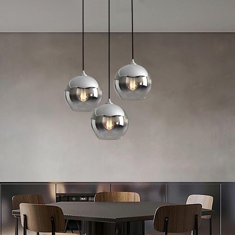Lumina Glass Globe Pendant Light – Modern Single-Ball Ceiling Lamp for Dining & Living Spaces