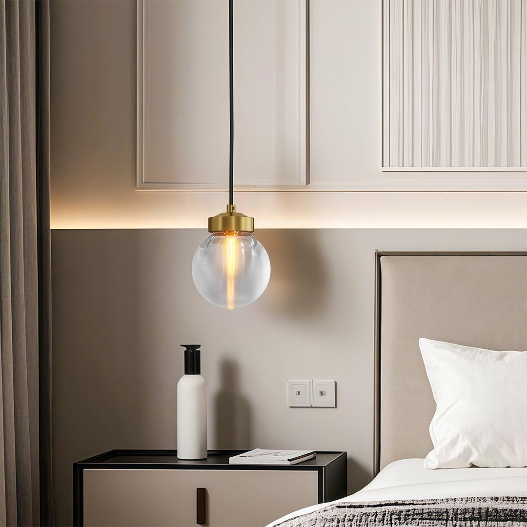 Luxury Copper Chandelier with Clear Glass Shades for Modern Interiors