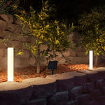 Modern Solar Lawn Lamp – Waterproof Cylindrical Post Light for Garden & Yard