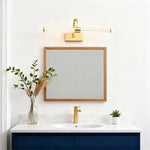 Aurora Nordic Brass Vanity Light Bar for Bathroom Mirror