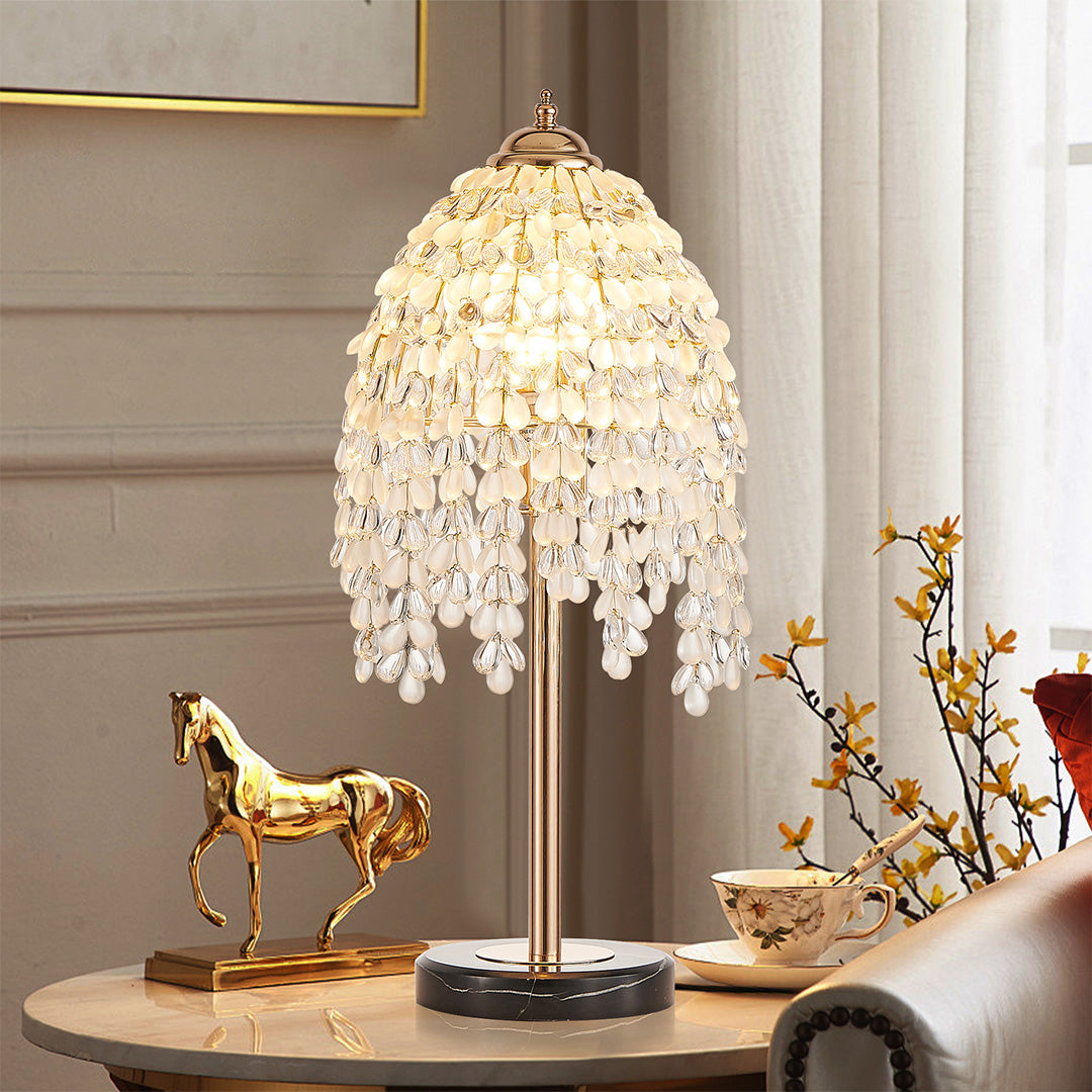 Aurelia Crystal Table Lamp in French Gold Finish