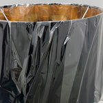 Sculptural Gold & Black Table Lamp with Elegant Drum Shade