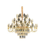 Lumière Cristal LED Chandelier in Gold French Style