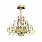 Aurelia Gold Crystal LED Chandelier – French Luxury Pendant Light