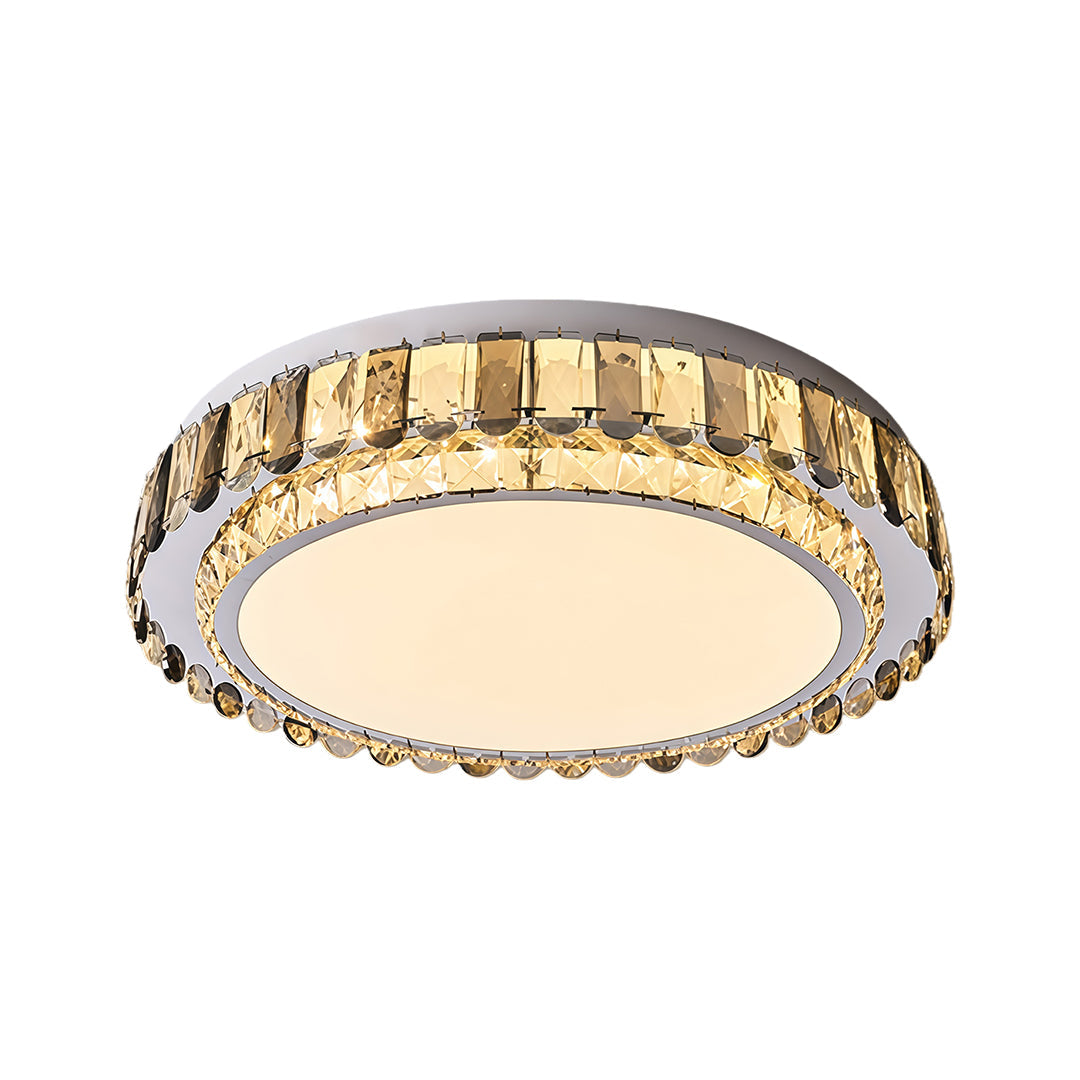 Lumina Crystal Flush Mount Ceiling Light in Chrome
