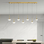 Aurelia LED Pendant Light – Italian Minimalist Seven-Light Chandelier
