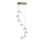 Italian Minimalist Ring Chandelier for High Ceilings