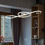 Rhapsody Linear LED Chandelier – Modern Minimalist Pendant Light for Dining & Living Spaces