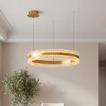 Aurelia Circular LED Chandelier – Modern Minimalist Luxury Pendant Light