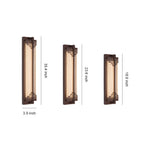 Outdoor Linear LED Wall Sconce in Stainless Steel, Modern Waterproof Courtyard Lighting