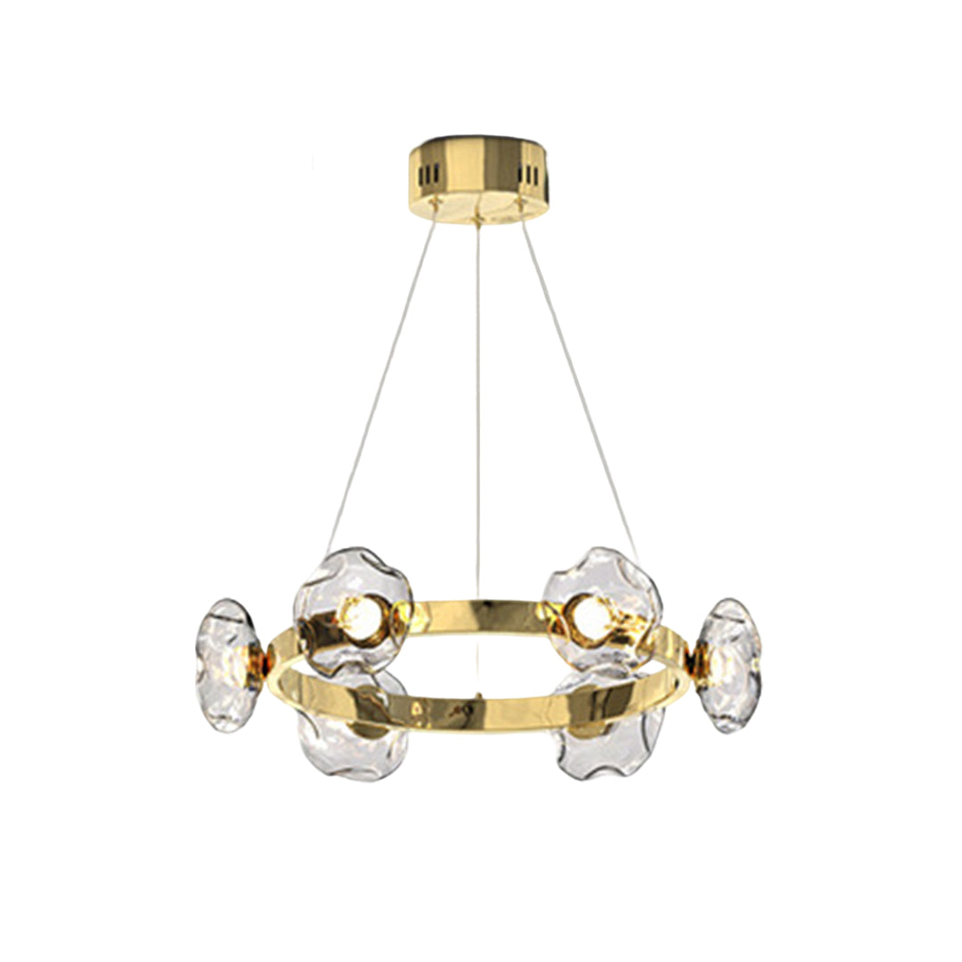 Lumina Ring LED Chandelier — Modern Nordic Glass Pendant Light