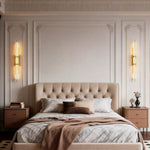 Modern Linear LED Wall Sconce in Black, Gold, or Copper