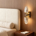 Aurelia Dual-Head LED Wall Sconce in Gold and Gray