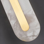 Luxury Brass Cloud Stone Wall Sconce with Warm LED Light for Modern Interiors