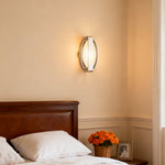 Modern Gold LED Wall Sconce with Acrylic Shade for Bedroom and Hallway
