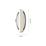 Modern Gold LED Wall Sconce with Acrylic Shade for Bedroom and Hallway