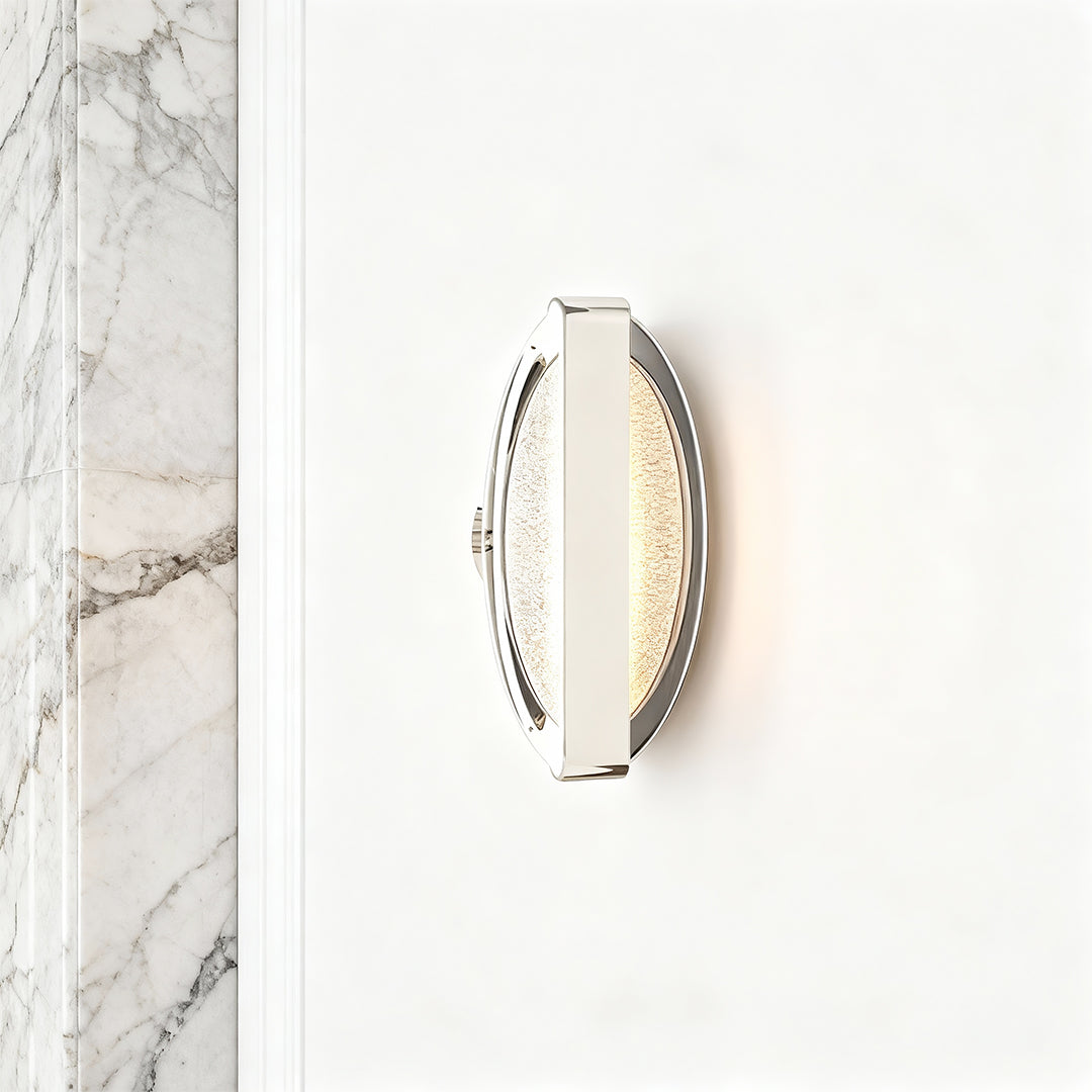 Modern Gold LED Wall Sconce with Acrylic Shade for Bedroom and Hallway