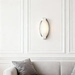 Modern Gold LED Wall Sconce with Acrylic Shade for Bedroom and Hallway