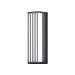 Modern Outdoor Linear Wall Light – Black Aluminum LED Sconce
