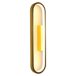 Modern Minimalist Oval LED Wall Sconce with Warm Ambient Glow