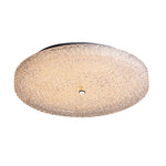 Lumière Crystal Flush Mount Ceiling Light in Chrome and Glass