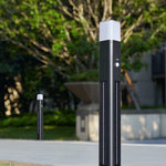 Solar Bollard Light Outdoor Garden Aluminum LED Landscape Lamp