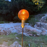 Reed Path Landscape Lighting with Glass Sphere Shade, Outdoor LED Garden Lamp