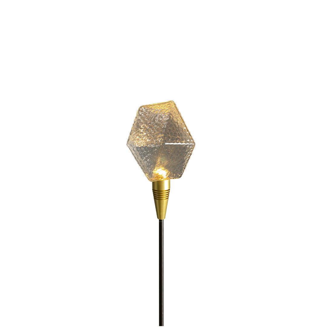 Lumière Diamond Path Light – Modern Landscape LED Bollard in Gold