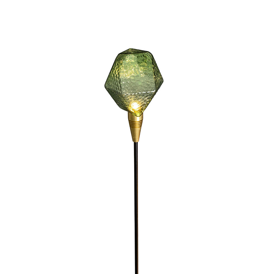 Lumière Diamond Path Light – Modern Landscape LED Bollard in Gold