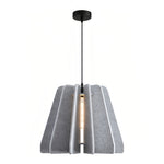 Acoustic Felt Pendant Light with Iron Frame, Modern Single Ceiling Lamp