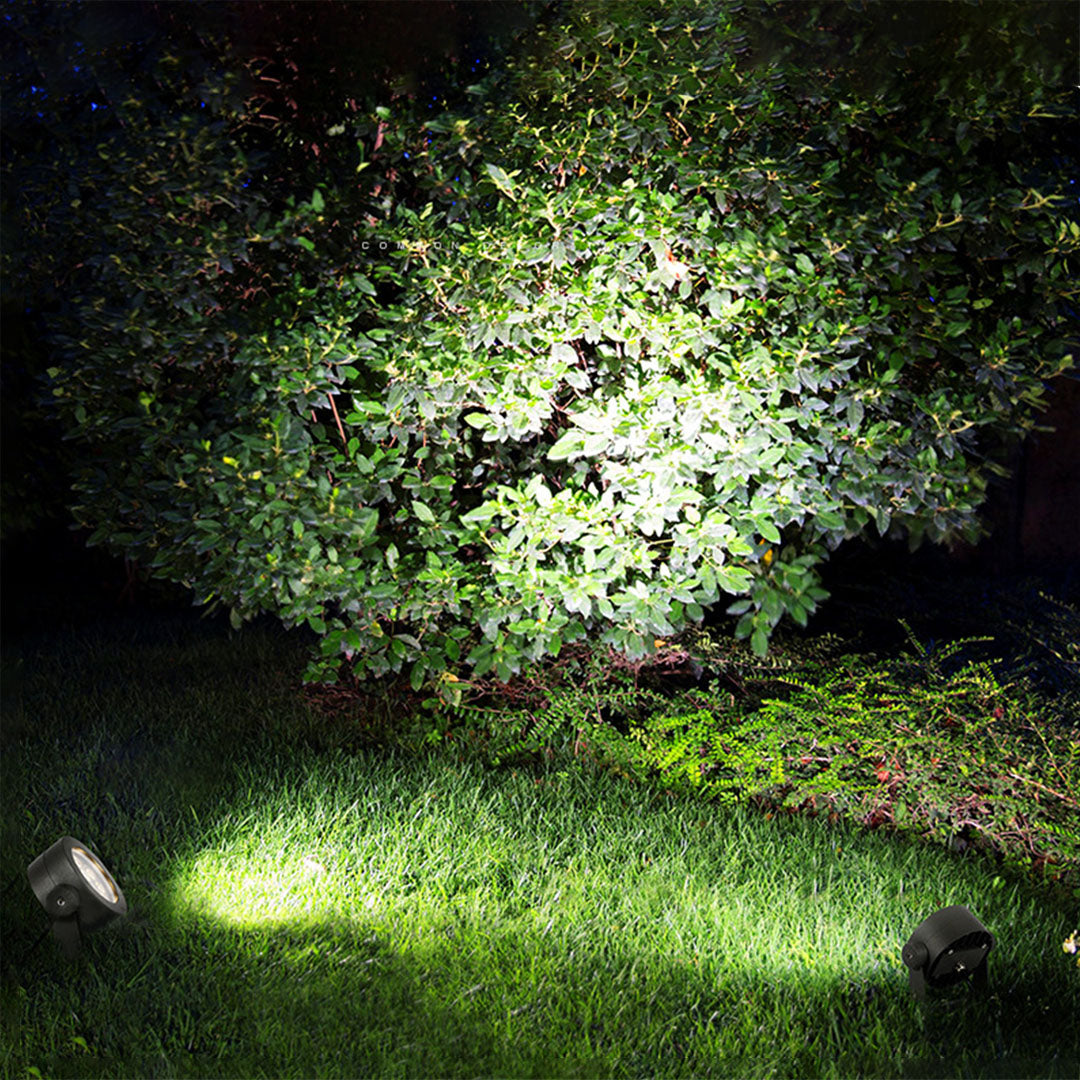 Circular LED Landscape Spotlight with Die-Cast Aluminum Housing