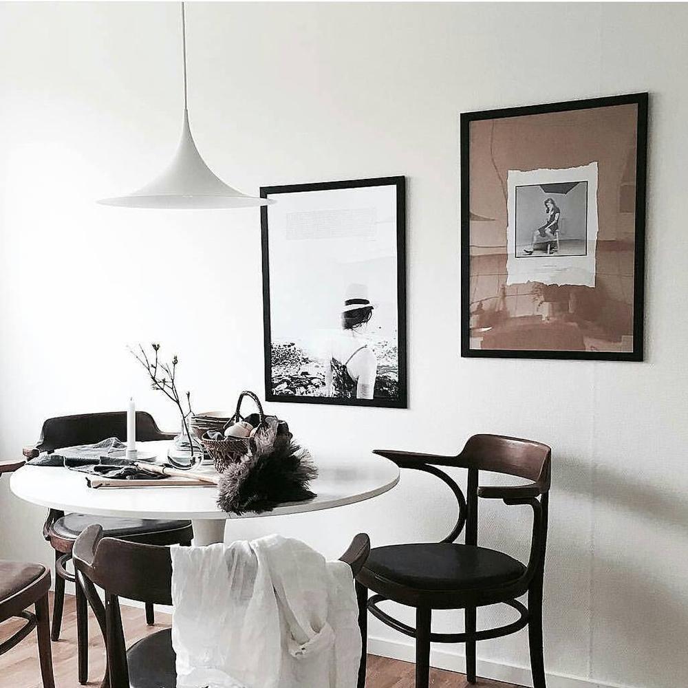 Semi Arch Pendant Light – Designer Aluminum Swag Lamp for Dining & Living Spaces