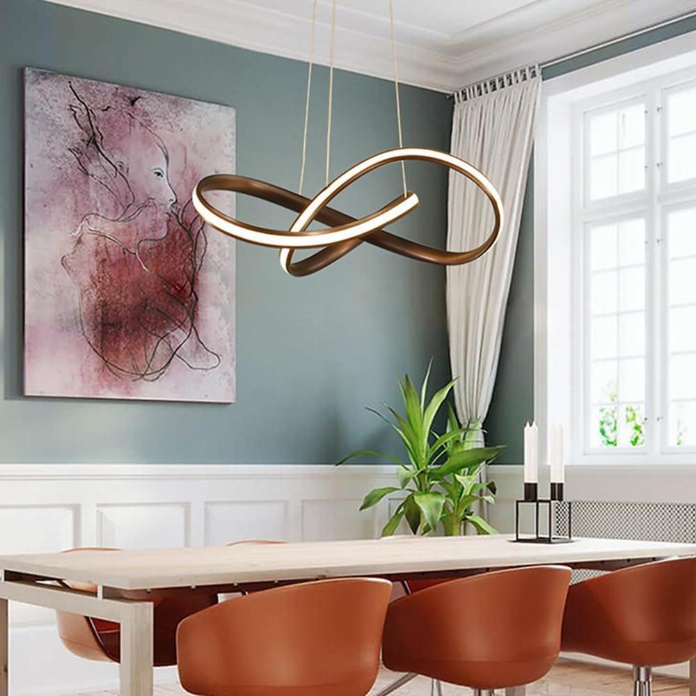 Mobius Ring Pendant 1 Light Cluster Led Ceiling Light