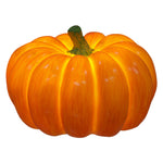 Sculptural Pumpkin Resin Lamp with Warm LED Glow for Indoor and Outdoor Ambience