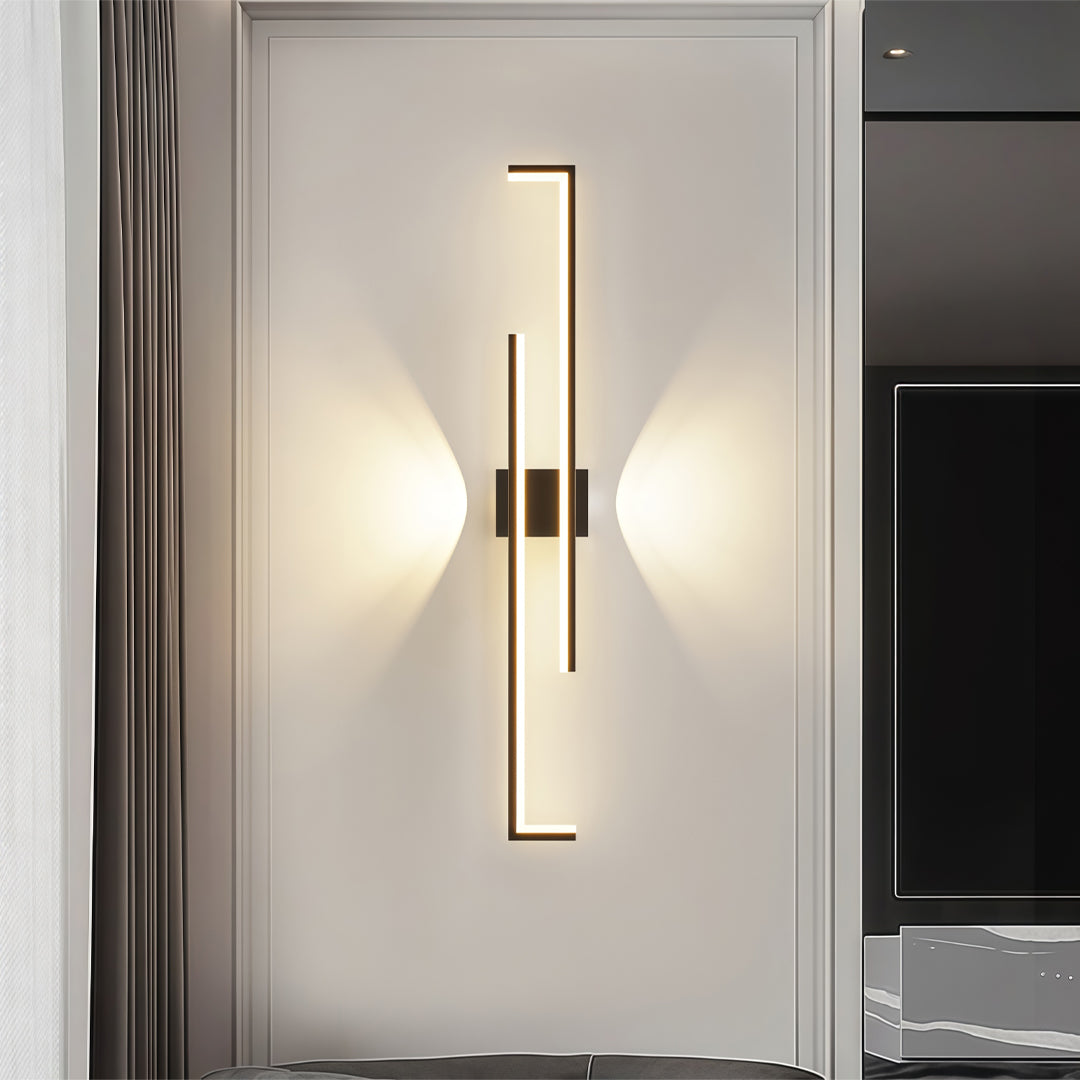 Linear LED Wall Sconce in Iron with Adjustable Color Temperature