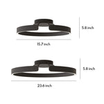 Halo LED Flush Mount Ceiling Light in Minimalist Ring Design